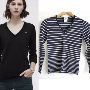 Lacoste Wool Striped Sweater